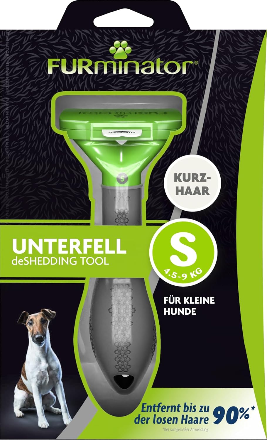 FURminator Hund – Unterfellbürste für kleine Hunde mit kurzem Fell