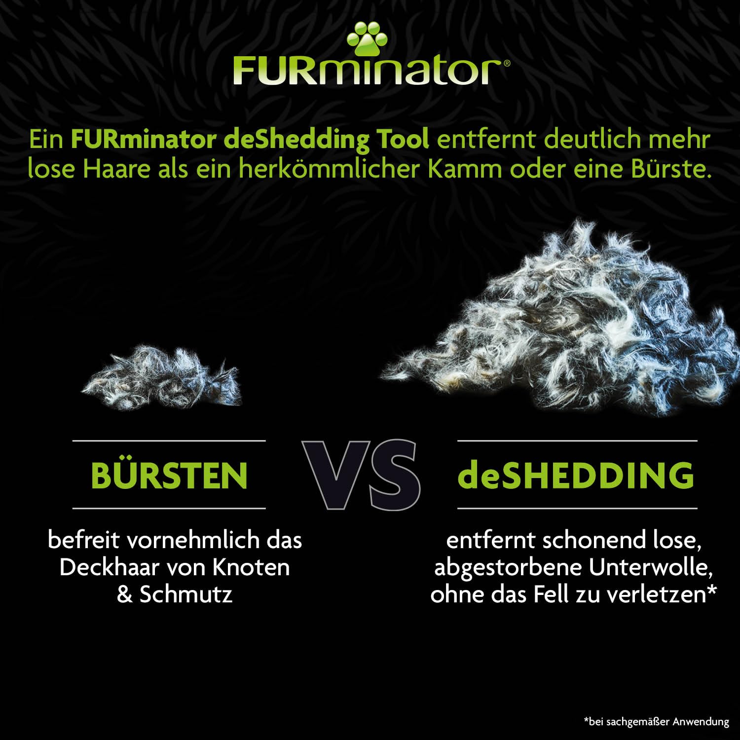 FURminator Hund – Unterfellbürste für kleine Hunde mit kurzem Fell